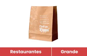 Bolsa Rappi Restaurantes GRANDE x 300 uds