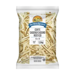 Papas cuña corte casero rustico (6 pack x 2,5 kg)