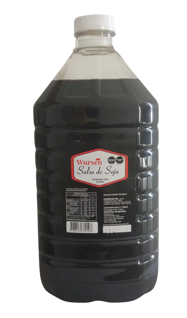 Salsa de soja 5 lts x 4 uds
