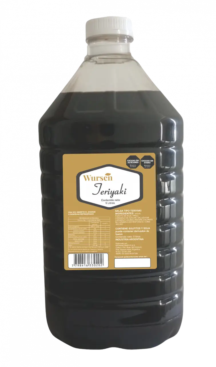 Salsa teriyaki 5 lts x 4 uds