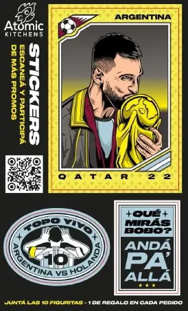 Stickers coleccionables MUNDIAL x 1000 uds