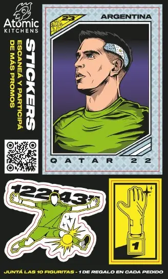 Stickers coleccionables MUNDIAL x 1000 uds